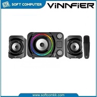 Vinnfier Ecco 7 BTU 2.1 Ch USB Speaker C/W Wireless Mic