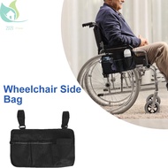 Wheelchair Side Bag with Reflective Strap Large Capacity Wheelchairs Storage Organizer Bag Waterproof Walker Bag for Most Wheelchairs SHOPQJC8055