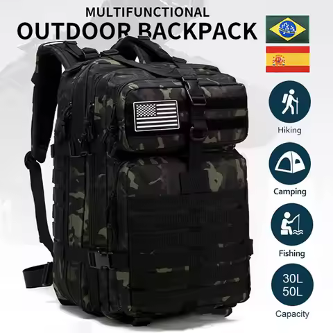 30L/50L 3P Tactical Backpack for Men Women Camping Hunting Accessories Military Camouflage Assault B