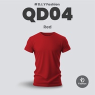 OREN SPORT Unisex Round Neck Microfiber Quick Dry Jersey - Red QD04