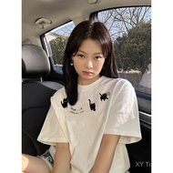 【2025 NEW】American Vintage Heavyweight Tee - Women's Short Sleeve Cotton T-Shirt | Retro Chinese Sty