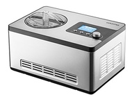 Gourmia GSI400 Stainless Steel 2.2 Qt SleekServe Automatic Ice Cream Maker - Gelato Sorbet and Frozen Yogurt Machine - Built-in Compressor and LCD Digital Display (110V only)