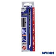 Dolphin Pencil Platinum 2B (12 + 2 pencils) PT2B14