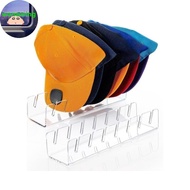Warmwing Acrylic Cap Storage Rack With Slots Baseball Cap Display Stand Cap Storage Container Househ