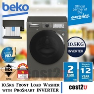 Beko 10.5KG Front Load Washing Machine | WTE10745X0MA,WTE 10745 X0MA Washer,Front Loader,Mesin Basuh,洗衣机