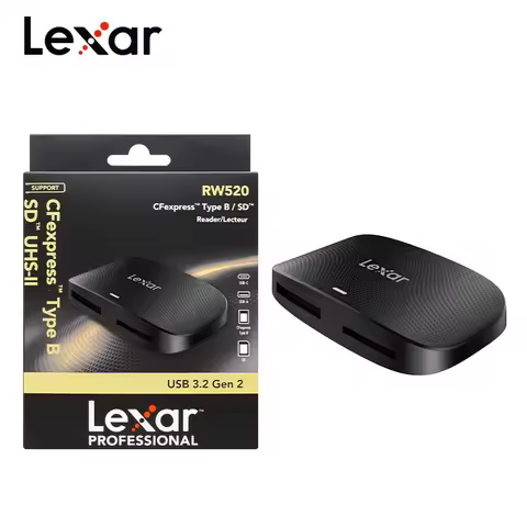 Lexar Professional CFexpress Type B / SD Card Reader USB 3.2 Gen 2 High Speed Memory Card RW520 100%