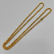 22k / 916 gold solid rope necklace