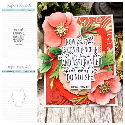 Reflections: Hebrews 11 Mini 2026 New Metal Cutting Dies Stamps Stencil DIY Paper Carft Card Scrapbo