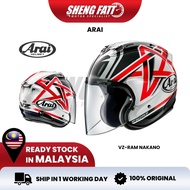 ARAI VZ-RAM Nakano Helmet Motor Open Face Original Superbike SIRIM VZ RAM Motorcycle