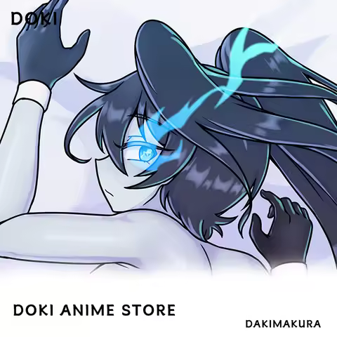 Black Rock Shooter Black Rock Shooter (Character) Dakimakura Cover Anime Double-Sided Print Pillowca