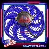 12V Radiator High Speed Condenser Electric Slim Cooling Fan 10" / 12" Blue Red Colour SARD Racing Ty