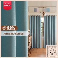 Cozy Bear Velvet Curtain / Soft Textured /Langsir Blackout / Sunblock Curtain / Block UV