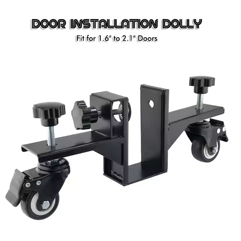 Door Installation Dolly Door Panel Handling Trolley 360ΒΊ Rotation Translating Roller Heavy Duty Door