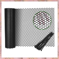 Wire Mesh Fence Roll Plastic Black 15.7IN X 20FT Chicken Wire for PoultryChicken Puppy Floral