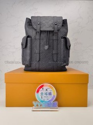 💟現貨實拍！Louis Vuitton Christopher PM壓花背囊 男士背包 雙肩包 100%new LV後背包 Backpack 登山包 旅行包 新年禮物 生日禮物 情人節禮物 Valen