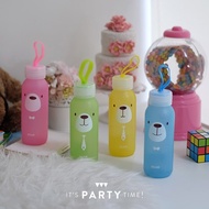 Bear Glass Bottle Drinking Water Bottle/ Children's Drinking Bottle/ Glass Drinking Bottle/ Glass Dr