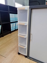 HIPPOMART SLIM Household Cabinet Rolling Space Saver Funiture Organisation Furniture - [3 or 4 Tier] 18cm x 46cm x 64cm / 47cmDx18cmWx84.5cmH