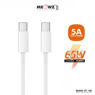 65W 5A Mi Type-C to Type-C Charge Turbo Cable Fast Charging for Mi 11 11T Pro 10 Pro 10T 11X 9 K40 P
