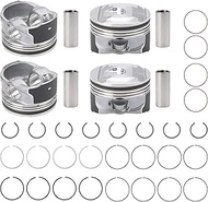 Engine Piston & Rings Set Compatible with Cadillac ATS CTS XT5 XTS CT6 Chevy Camaro Equinox Malibu B