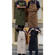 Casual Canvas Apron Chef Apron/ Kitchen Apron/ Aksara Apron/ Kitchen Apron/