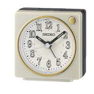 [𝐏𝐎𝐖𝐄𝐑𝐌𝐀𝐓𝐈𝐂] Seiko Clock QHE197W QHE197 Beige Analog Quartz Quiet Sweep Silent Snooze Alarm Clock