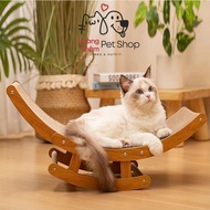 [59 cm] Hammock - Rocking chair for resting cats combined with scratching Pieceg to relieve stress, 