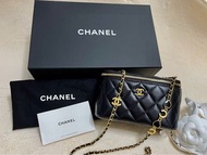 Chanel 22K琺瑯愛心鏈盒子包