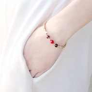 小紅◆Red - 天然石 / 海竹 / 紫水晶 /黃銅 /手鍊手環 禮物客製設計