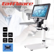 Taffware 12MP 1200X Digital Microscope 7 Inch Monitor with Metal Stand - G1200