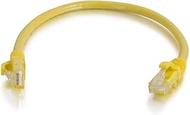 C2G/Cables to Go 00430 Cat5e Snagless Unshielded (UTP) Network Patch Cable, Yellow (2 Feet/0.60 Mete