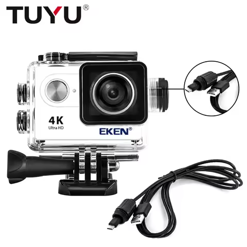 EKEN H9 H9r SJ4000 H5s H9rplus Motorcycle Waterproof Charger Housing Shell Case With USB Cable for G