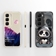 Phone Case For Infinix Hot 60 60i 5G Casing Lovely Panda Silicone Camera Protection Cover For Infini