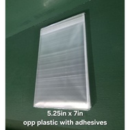 500pcs OPP 5.25 x 7 inches Plastic Sleeves With Self Adhesives for 5R 5x7 photo pictures