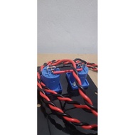 2-HOLE SPEAKER BOX IRON PLATE 14.5 x 9CM SPIKON SOCKET ALREADY ASSEMBLED WITH 2X1.5MM 75CM THREAD CA