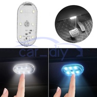 1pc Car Ambient Light Touch Senser USB Charging LED Atmosphere Lights, Portable Mini Size Lighting C