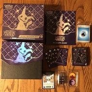 Pokemon TCG Paldean Fates Sleeves 65 Pcs (Sealed Pack) / ETB  Empty Box / Mimikyu Promo