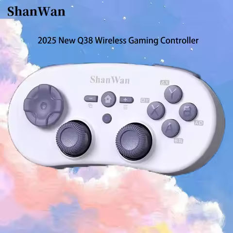 New Shanwan Q38 Wireless Gaming Controller Portable Gyroscope Bluetooth Gamepad Joystick for Apple A