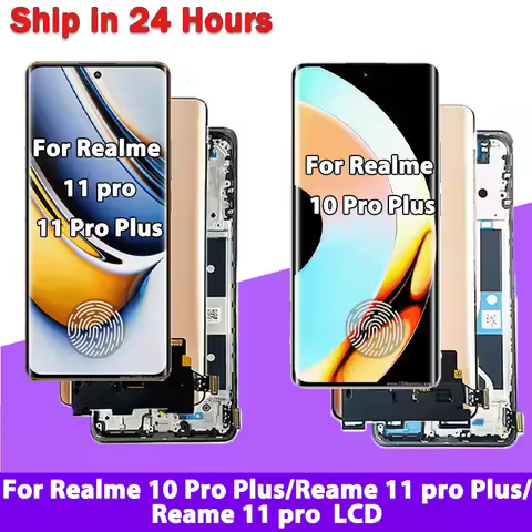 6.7”New For Realme 11 Pro/11Pro+ Plus RMX3740 RMX3771 LCD Touch Screen Digitizer For Realme 10 Pro+ 