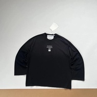 Acne Studio Distressed Glitter Three-Dimensional Letter Logo Long-Sleeved T-