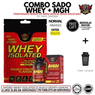 Powermania Combo SADO Whey Protein 2.2kg 5lbs   + MGH 70 tablet (FREE SHAKER + FREE GIFT)