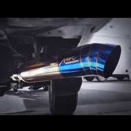Max Racing Titanium Blue Muffler-Tip - Exhaust Sound Amplifier