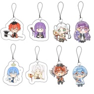 Anime Frieren Manga keychains, mobile phone necklaces, Frieren Himmel acrylic keychains, jewelry acc