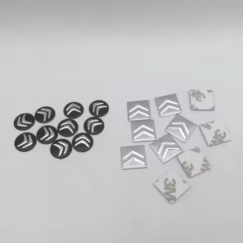 100pcs 14mm 16mm For Citroen C2 C4 car key fob case Badge button Badge logo straight folding remote