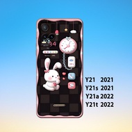 Softcase vivo Y21, vivo Y21S, vivo Y21A,vivo Y21T _Silicone Casing Hp Black Rubber Flexible Thick