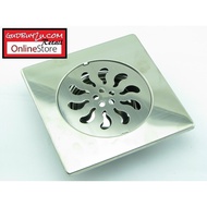 Stainless Steel Anti Odor & Cockroach Filter Floor Drain Floor Grating - 15 X 15CM