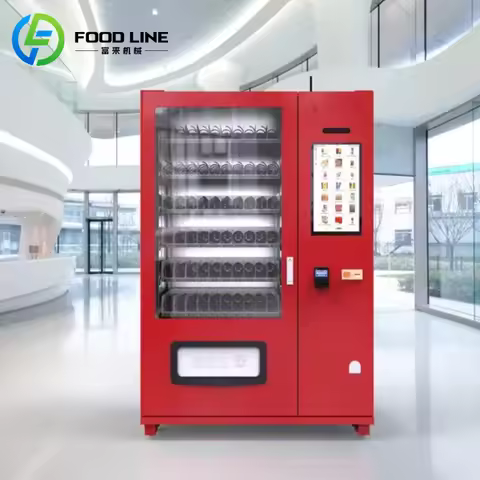 Customized Popular Metal Combo Vending Machine for Snacks and Drinks Cooling System Touch Screen Tok