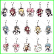 SQE Magic Girl Madoka Kaname Akemi Homura Acrylic Keychain Student Backpack Pendant Bag Accessories