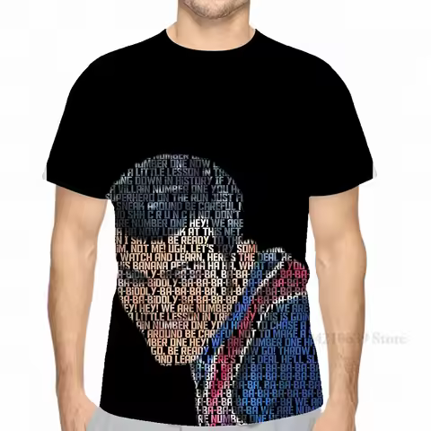 All over print We Are Number One! (Robbie Rotten Text Portrait) men T-Shirt women fashion girl t shi