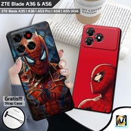 Latest ZTE Blade A56 & ZTE Blade A36 Case 2025 Spiderman Motif | SoftCase HP ZTE Blade A56 | ZTE Bla