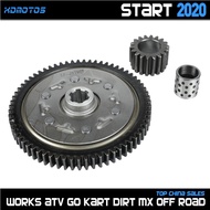 125cc Motorcycle 67T 18T Clutch Primary Gear For Lifan LF 125 Manual Clutch Horizontal Kick Starter Engine Dirt Pit Bike